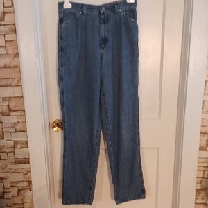 Vintage Blue Women's Jeans By Lee Size 12 Long